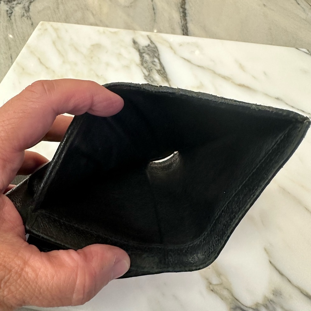 GUCCI - interlocking G Logo black and orange small wallet - Picture 9 of 15